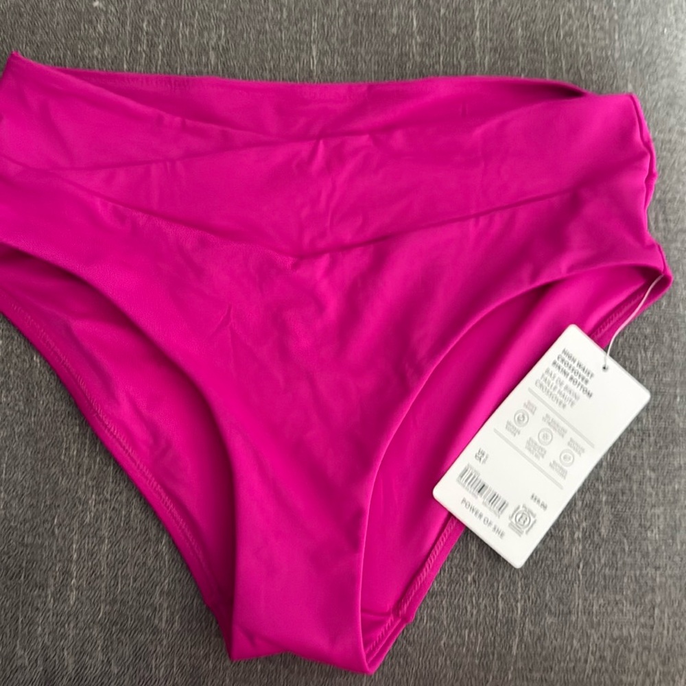 Brand new with tags- purple high rise bikini bottoms Athleta